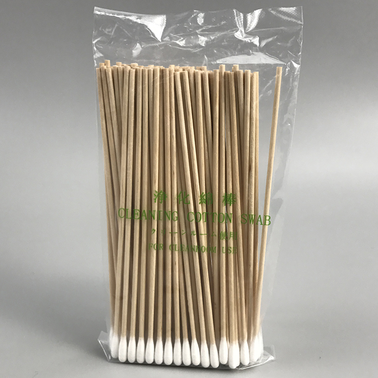 CA-006 Wood Stick Cotton Cleanroom Swab