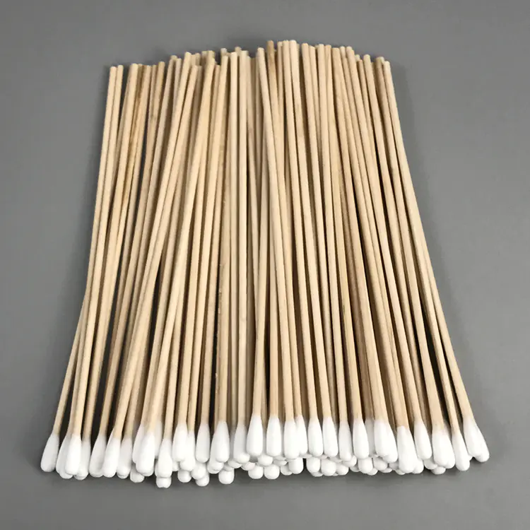 CA-006 Wood Stick Cotton Cleanroom Swab
