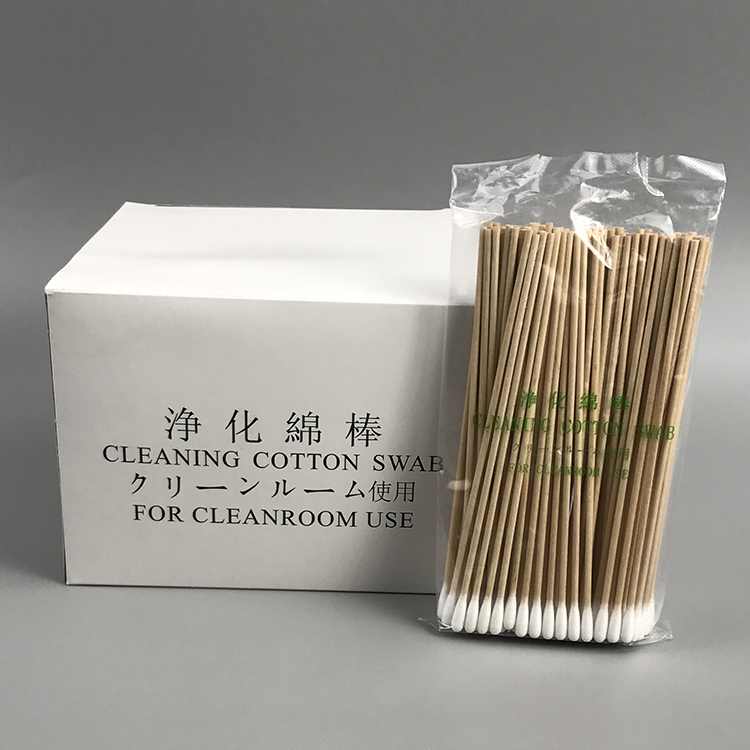 CA-006 Wood Stick Cotton Cleanroom Swab