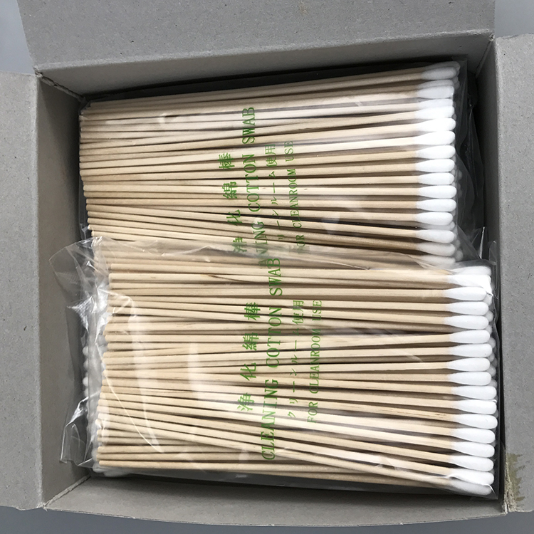CA-006 Wood Stick Cotton Cleanroom Swab