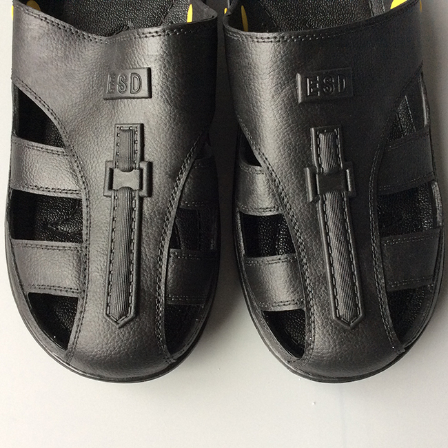 White Blue Black SPU ESD Slipper