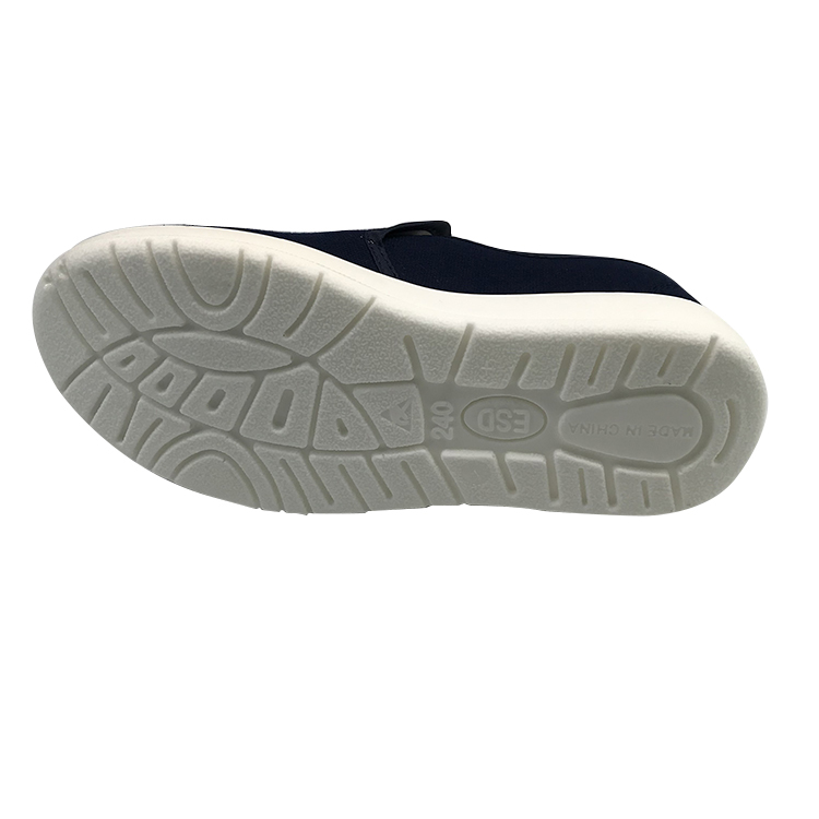 PU Outsole Navy ESD Canvas Shoes  