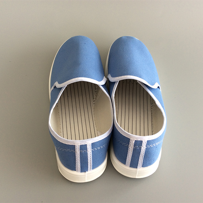 PU Outsole Blue ESD Canvas Shoes 