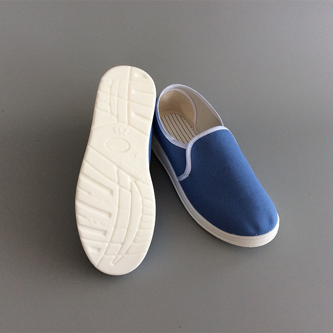 PU Outsole Blue ESD Canvas Shoes 