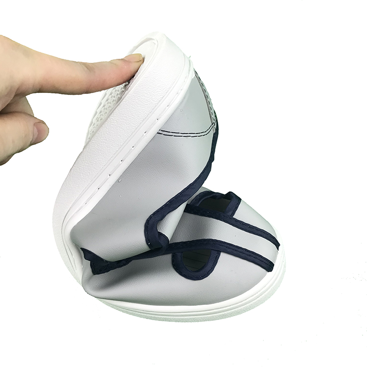 PVC Outsole Four Holes ESD Leather Shoes  