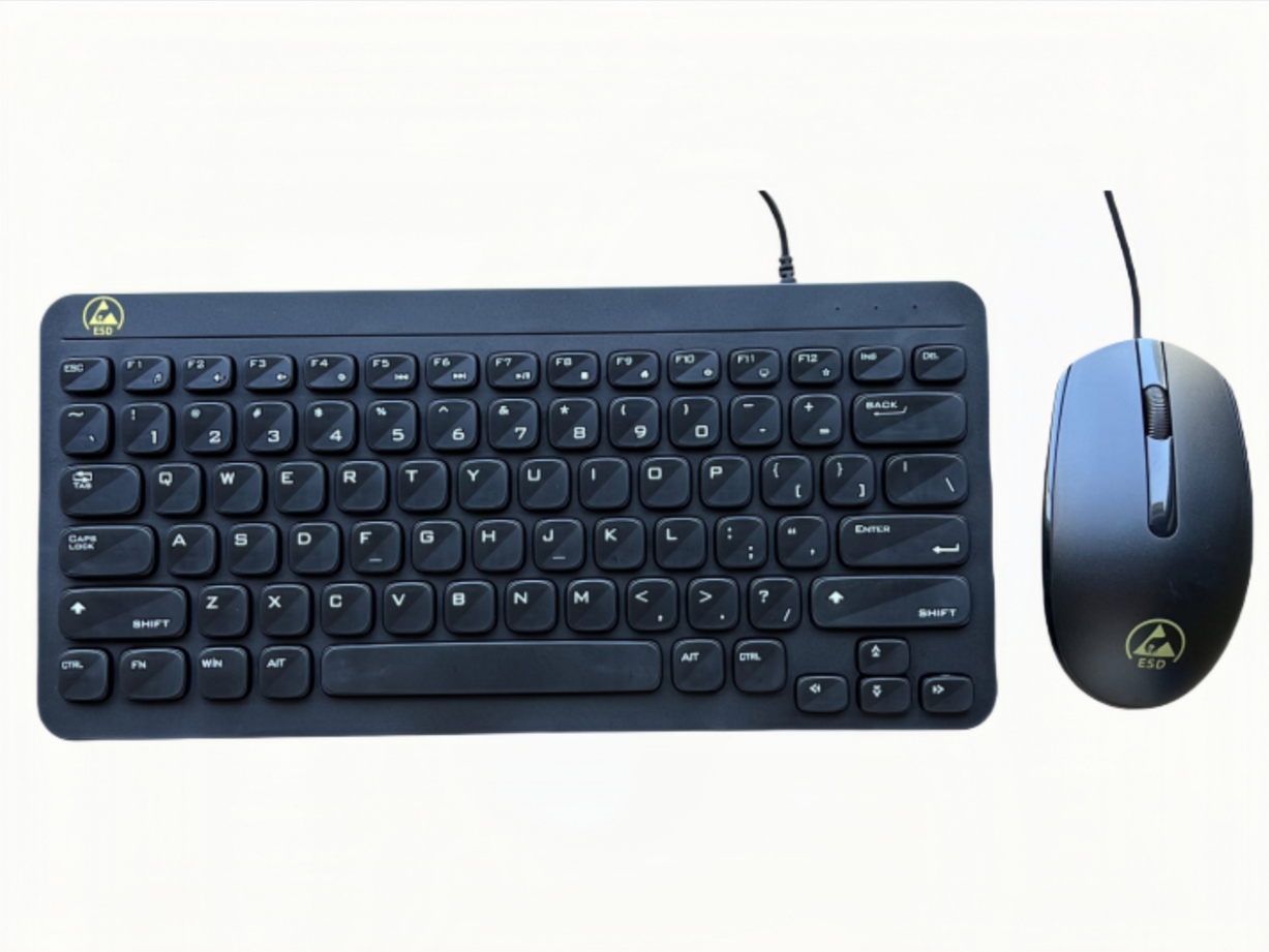 J-K203 ESD Keyboard and Mouse with wire 