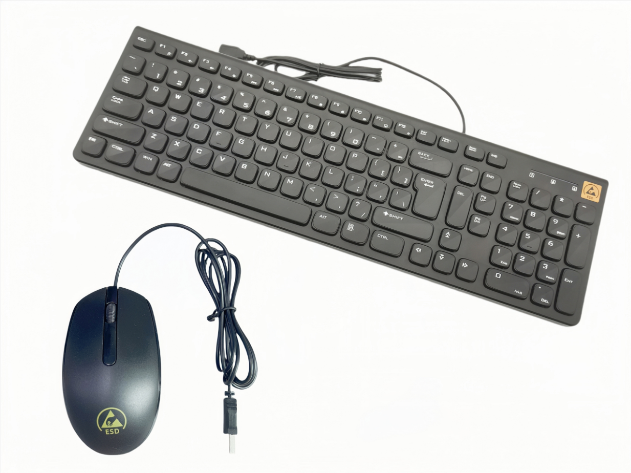 J-K101 ESD Keyboard and Mouse with wire